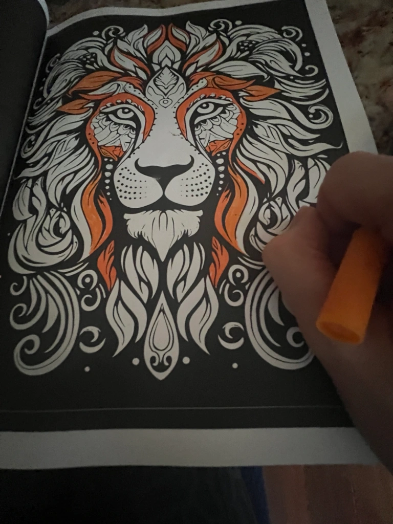 Morning, magic coloring therapy