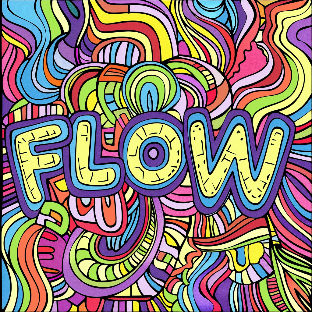 flow coloring page