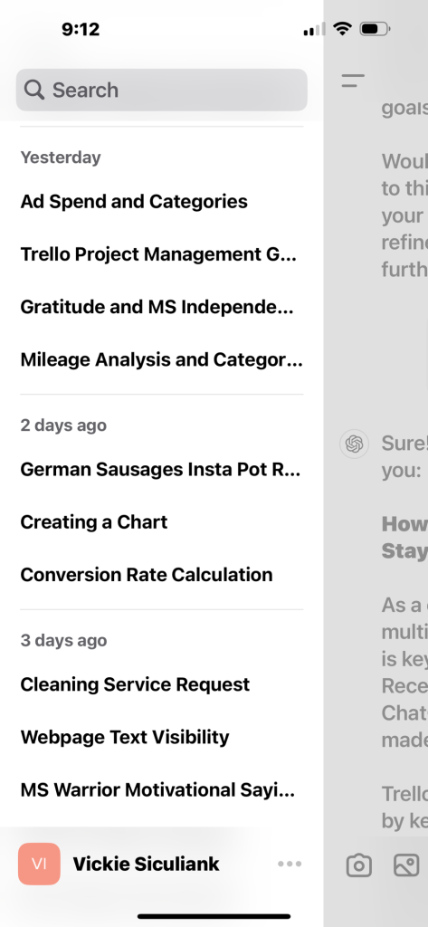 trello screenshot