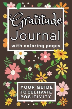 Gratitude, journal with coloring pages