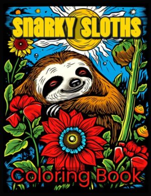 Snarky, sloths coloring book-serenity with a side of sass