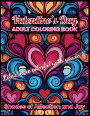 Valentine's Day coloring book for adult